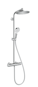 Hansgrohe Crometta S Column Shower 240 1 Jet with Thermostat Mixer