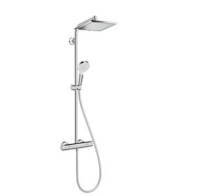 Hansgrohe Crometta E Column Shower 240 1 Jet with Thermostat Mixer