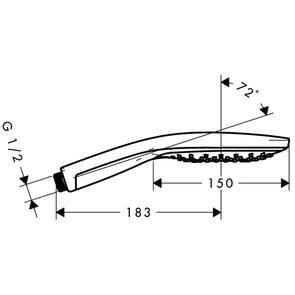 Hansgrohe Raindance Select S Shower Handpiece 150 3 Jet