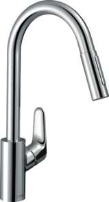 Hansgrohe Focus M41 Kitchen Mixer Pull Out Spray 240