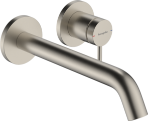 Hansgrohe Tecturis S Basin Mixer Wall Mounted Complete Brushed Nickel, 225mm