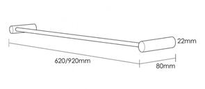 Heirloom Genesis Towel Rail Single