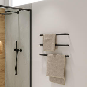 Elementi Calora Heated Towel Rail Single Bar, 632mm