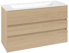 Villeroy & Boch Horizon Vanity Wall Hung 3 Drawer 2TH, 1200mm