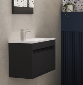 Plumbline Lavage Uno Slim Vanity Wall Hung 2 Door