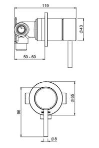 Methven Minimalist II Diverter Mixer