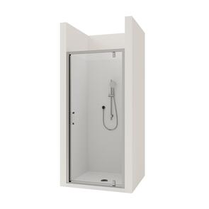 Preston Shower Alcove Flat Wall Chrome, 900x900mm