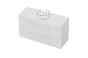 St Michel Roxy Benchtop Vanity Wall Hung Double Drawer
