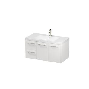 St Michel Roxy II Vanity Wall Hung 2 Door/2 Drawer Left