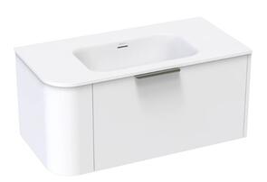 Athena Serifos Swift Vanity Wall Hung Single Drawer Right Hand Wall, 900mm