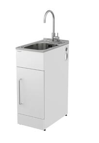 Robinhood Supertub Plus Slim with Door Handle and Gooseneck Mixer