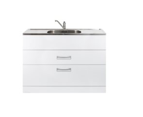 Aquatica Laundra Studio Station with Stainless Steel Top, 1200mm