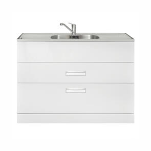 Aquatica Laundra Studio Station with Stainless Steel Top, 1200mm