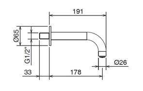 La Torre Tower Tech Bath Spout