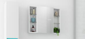Essentia Tessa Mirror Cabinet 2 Door with L&R Storage