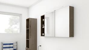 Essentia Tessa Mirror Cabinet 2 Door LH Storage