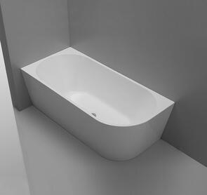 Progetto Tondo Bath Back to Wall Corner Left