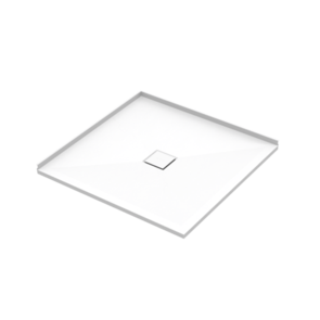 Athena Slateforma Shower Tray 2 Sided AB Upstand Centre Waste, 900x900mm