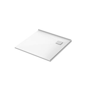 Athena Slateforma Shower Tray 2 Sided BC Upstand Corner Waste, 900x900mm