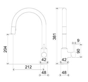 Villeroy & Boch Vita Kitchen Mixer Pull Out Spray