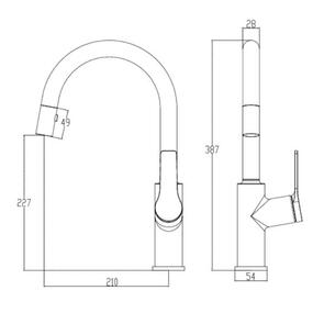 Villeroy & Boch Architectura Kitchen Mixer Pull Out Spray