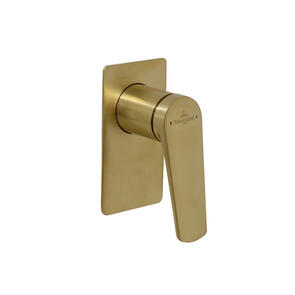 Villeroy & Boch Stratos Shower Mixer Rectangular Brushed Gold