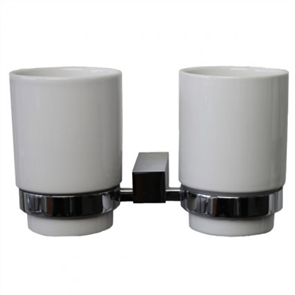 Yatin Rembrandt Ceramic Double Tumbler and Holder