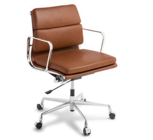 Eames Replica Soft Pad Mid Back Tan, Eames Style Office Chair Tan