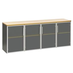 Rio Credenza - 4 Glass Doors