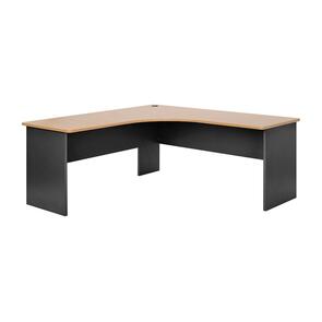 Rio Corner Desk - Beech / Ironstone