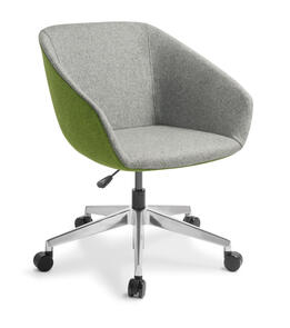 Eden Barker Chrome 5-star Swivel Base Chair