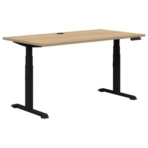 Pintari Standing Desk Black / Classic Oak