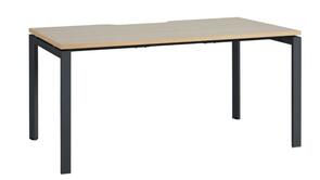 Capri Straight Desk Oak / Black
