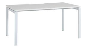 Capri Straight Desk White / White