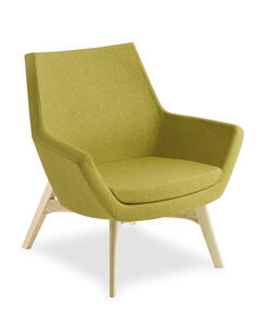 Eden Eton Mid Back Natural Ash Timber Base Chair