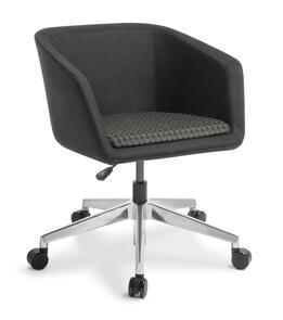 Eden Martina 5-star Swivel Chrome Base Chair