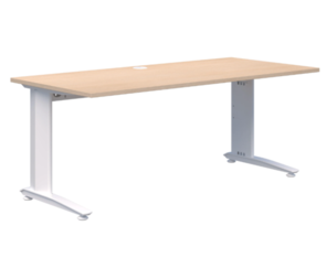 NRG Desk White / Refined Oak