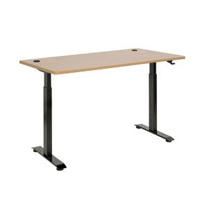 Numa Pneumatic Height Adjustable Desk Black / Beech