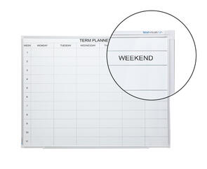 Boyd Visuals Porcelain Term Planner Whiteboard
