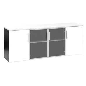 Sonar Credenza - 4 Mixed Doors
