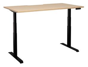 Pintari Dual Motor Standing Desk Black / Oak
