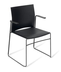 Eden Web Black Frame Chair with Arms