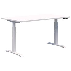 Pintari Standing Desk White / Snow Velvet