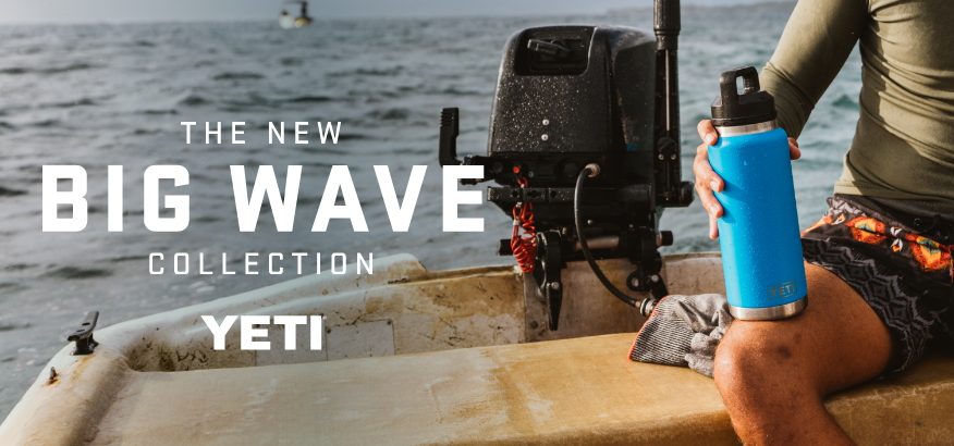 Yeti Big Wave Blue Collection - Now available online at Land & Sea NZ
