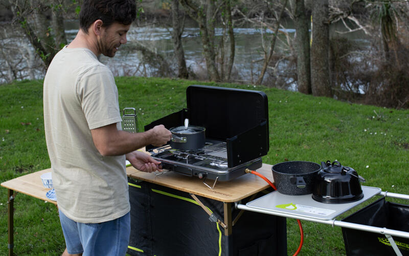 Zempire 2 Burner Deluxe Camp Cooker