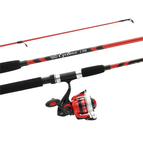 Jarvis Walker Cyclone 6' Spin Combo - Red / Black