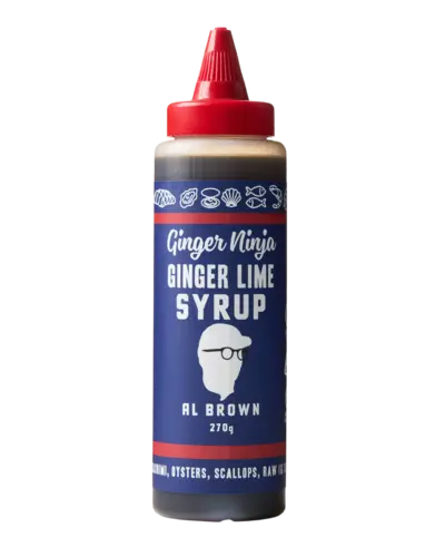 Al Brown Ginger Ninja Ginger Lime Syrup | Land & Sea NZ