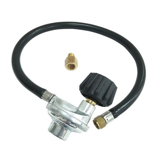 Gasmate 2.0kg 90° LPG QCC Regulator - 0.6m Hose | Land & Sea