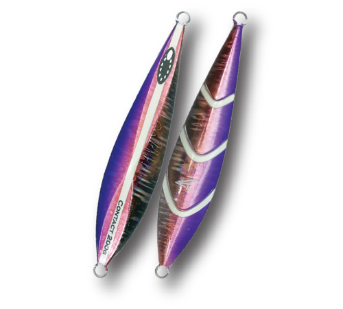 Ocean's Legacy Hybrid Contact 160g Rigged Slow Pitch Jig - Purple