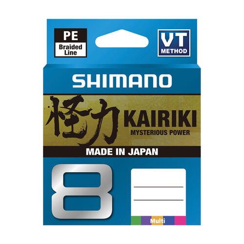 Shimano Kairiki 8 Braid Fishing Line - Multi Colour